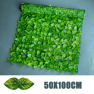 Daun Rambat Sintetis 1 Meter x 3 Meter Daun Semangka Daun Hias Ornamen Dekorasi Rumah Pagar Dinding Roll Daun Rambat Import Termurah Artificial Rumput Palsu Gulungan