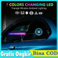Lampu Led Logo Jendela Mobil Tanpa Sambung Kabel Usb Charging Car Kontrol Cerdas Car Logo Light Logo Honda Toyota Nissan Dll. 