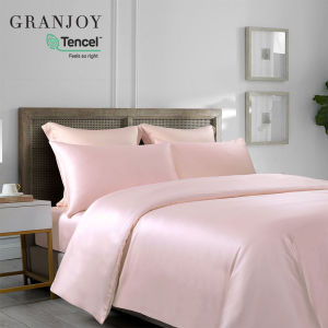 Granjoy Tencel Quilt Cover - Made from 100% TENCEL Lyocell Fabric - Soft Silky Cooling Tencel Duvet Cover