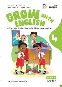 buku bahasa inggris kelas 4 SD kurikulum merdeka Penerbit Erlangga grow with english kelas 4