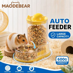 MAODEBEAR Hamster Automatic Feeder Large Capacity Feeder Golden Bear Guinea Pig Rabbit Squirrel Food Bowl