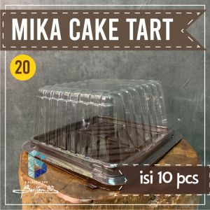 Mika Kue Tart Kotak CT 20 Isi 10 / Mika Cake Tart Kotak / Mika Bolu Kotak/MIka Brownies Bronis Murah