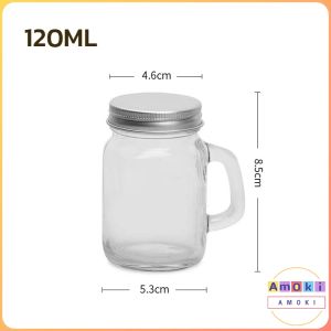 Amoki Mini Coffee Glass Espresso Cup Jam Sub-bottling Small Mug 35ml/120ml