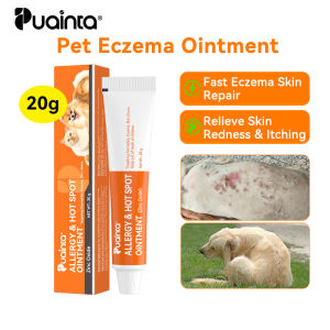 Puainta Pet Eczema Ointment for Dogs and Cats Anti Itch Skin Infection Treatment Fast Eczema Skin Repair Relieve Skin Redness & Itching 20g