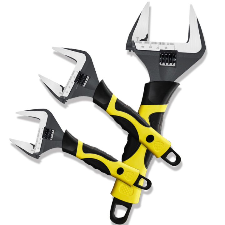 6/8/10/12 inch Adjustable Large Extra Wide Jaw Adjustable Spanner