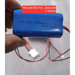 PIN LOA KÉO 7V4 -5000mAh ĐÔI 3cm*6.5cm