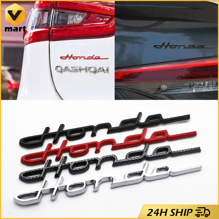 ABS Car Emblem Stickers for Honda Logo Rear Trunk Tail Letter Badge ...