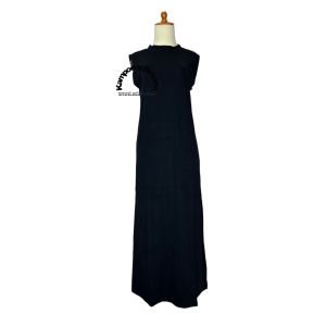 Gamis Inner Lekbong Kutung Tanpa Lengan Polos Muslimah