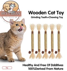 【SG Local】Premium Wood Celestial Cat Toy Cat Teething Stick For Cat Molar Grinding Dental Stick & Hairball Relief