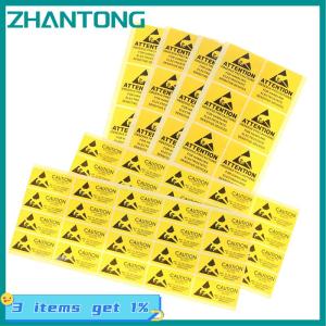 ZHANTONG 40Pcs Caution Sticky Sticker Adhesive Warning Label ESD Static Sensitive Device