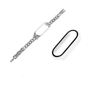 Metal Stainless Steel Wristband for Xiaomi Mi Band 7 Strap Bracelet Replacement Strap MiBand 7 Strap MiBand 7 Glass Phone Case