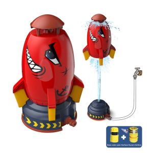 飞天喷水火箭 Rocket Launcher Outdoor Water Pressure Lift Sprinkler  Fun Interaction In Garden Lawn Water Spray Toys for Kids