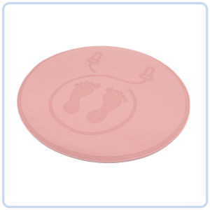 【DAILY ESSENTIAL】 TPE Skipping and Exercise Mat 6mm - Oval / Round Grey / Pink