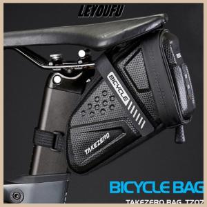 LEYOUFU Fashion Waterproof Bicycle Saddle Bag Road Bike Saddlebags Reflective Striped Bicycle Tool Holder Bag MTB Accessories Tools