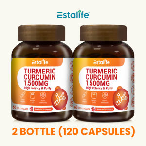 [NEW] Estalife Turmeric Curcumin 1500MG 60 Capsules 姜黄 Herbal Antioxidant Supplement Relieve Joint Pain Discomfort Strengthen Daily Body Immunity