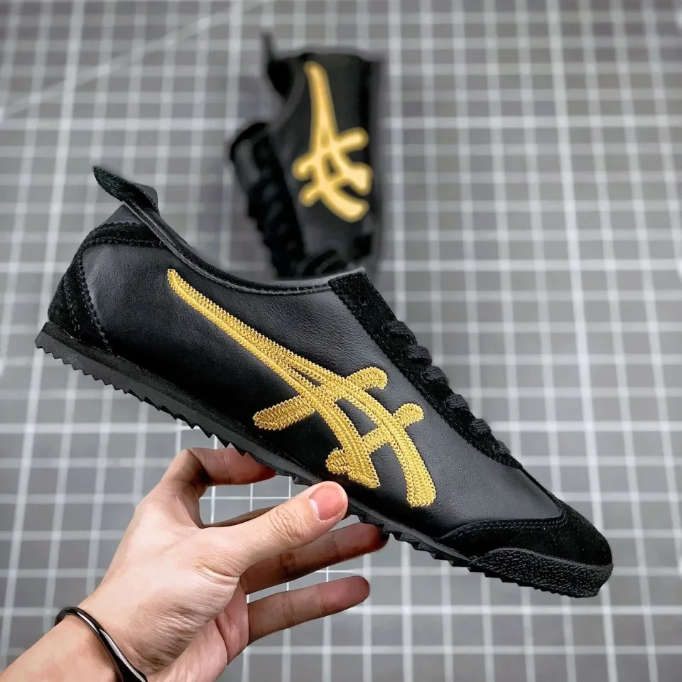 Onitsuka tiger womens shop black and gold