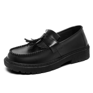 2025 Fashion Black Loafers Shoes For Men Casual Leather Shoes Business Shoes For Men School Shoe For Students Size 39-45