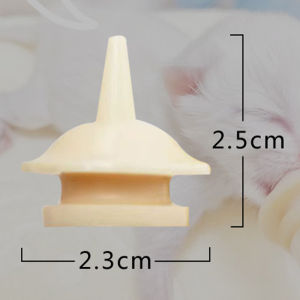 2PCS Kitten Bottle Feeder Pet Feeding Miracle Nipples Pet Silicone Pacifier