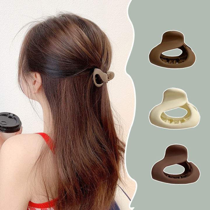 French Hair Claw Temperament Sweet Small Side Bangs Clip High