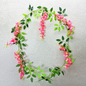 Unico PBP68 Tanaman Hias Rambat Buatan Artificial Wisteria Flower Ornamen Hiasan Dinding Ruangan Juntai Plastik Outdoor Indoor COD