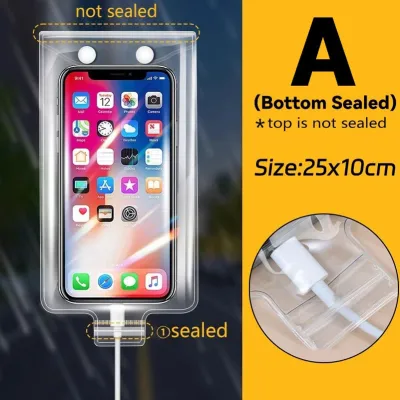 5Pcs Waterproof Mobile Phone Case Transparent Touch Screen Underwater Protector Pouch Mobile Phone Protector Pouch Bags for Biking Cycling Cellphone Protective Covers