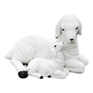 Artificial Miniature Lambs Statues Landscape Garden Scenery Figurine Resins Sheep Ornaments Miniature Sheep Ornaments