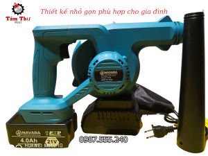 Máy thổi bụi Navara dùng pin phổ thông Thổi sạch mọi ngóc ngách sân vườn nhà bạn