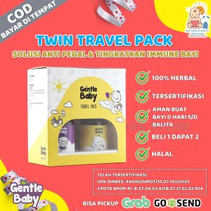 Perlengkapan Perawatan Bayi Baru Lahir Gentle Baby Therapeutic Oil Twin Travel Pack 2 in 1 Obat Imbus Vitamin Anak Imboots Booster Kids Tingkatkan Daya Tahan Tubuh Anti Virus Inflamasi Pada Bayi Balita Bahan Organik BPOM Alami Gratis Ongkir