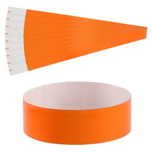 100pcs Waterproof Events Wristbands Disposable Paper Wristbands for Party Events and Swimming