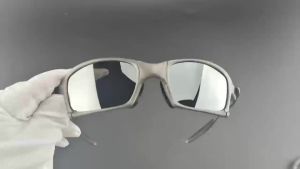 Polarized Metallic Sunglasses for Men and Women UV400 Mirrored Anti-Reflection for Driving and Camping.