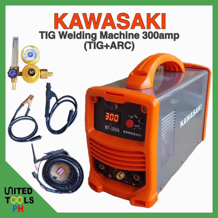 KAWASAKI TIG + ARC Welding Machine 300amp DUAL Function w/ ARGON