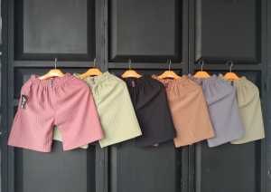 DAPAT 8 PCS CELANA PENDEK HOTPANTS WANITA JUMBO MULTICOLOUR /HOT PANTS DEWASA BIG SIZE