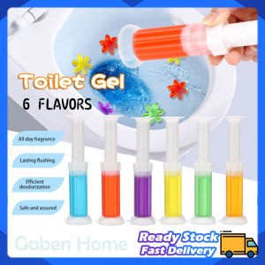 6 Colors Flower Gel Toilet Deodorizer Cleaning Gel Needle Type Touch-Free Toilet Remove Odor Flowers Shape Stamp Bathroom Toilet Gel