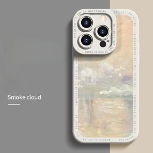 KISSCASE Vỏ Điện Thoại Cho IPhone14 Pro Max/14 Plus/14 Pro IPhone 13 Pro Max/iPhone 13 Pro/iPhone 12 Vintage Tranh Sơn Dầu Silicone Phòng Ngừa Té Ngã Vỏ Điện Thoại