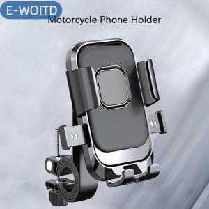 E-WOITD Moto Bike người giữ điện thoại một tay hoạt động và 360 ° xoay người giữ điện thoại