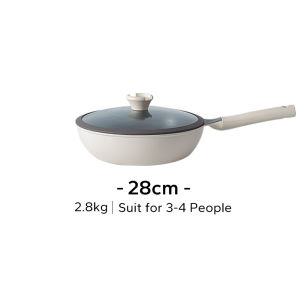 Redchef Nonstick Ti-Ceramic Large Capacity Wok No PFAS& PTFE& PFOA Suitable for All Stoves