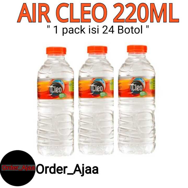 Air Cleo 220ML Air Mineral Mini Cleo Air Putih Botol Mini