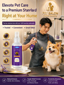 ✨Pet Care Agent Odor Cleaner/Detangler/Glossy Coat Spray For Smooth Fur Appearance Grooming Pet Stylist Plant-Based Formula/Pet Hair Smoothing Care Spray