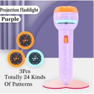 โปรเจคเตอร์เด็ก 24 แบบ｜ไฟฉายสไลด์เสริมพัฒนาการ｜การศึกษาปฐมวัย ของเล่นABSปลอดภัย4ปี+｜ชุดสไลด์3แผ่น+8ภาพ｜ของขวัญวันเกิดเด็