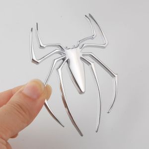 3D METAL SPIDER LOGO Emblem Car Window Bonnet Bumper Boot Body Sticker Truck Label Badge Car Styling Decoration Car Accessories 汽车个性装饰贴纸