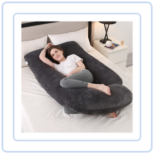 【COZYCASA】Crystal Velvet Pregnancy Maternity Pillow U Shaped with Removable Cover Nursing Full Body Pillow