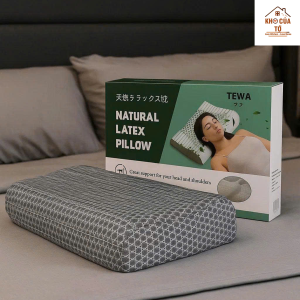 Gối cao su non TEWA Japan – êm ái chống đau cổ vai gáy thoáng khí bảo vệ giấc ngủ trọn vẹn.