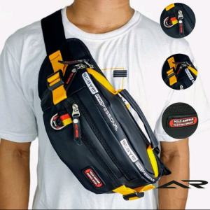Tas Selempang Pria Anti Air POLO AMSTAR Waistbag Waterproof