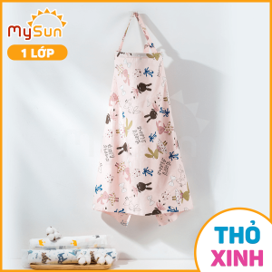 Khăn choàng che cho bé con bú ti khi ra ngoài đường che nắng MySun