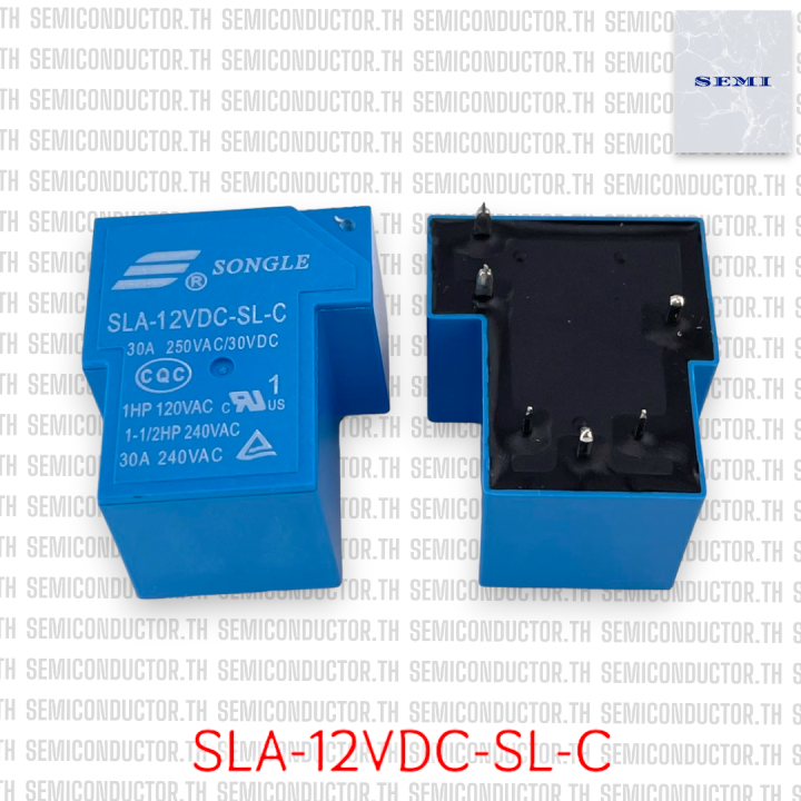 Relay SONGLE SLA-12VDC-SL-C SLA-24V-SL-C รีเลย์ 6ขา 12V 24V30A | Lazada ...