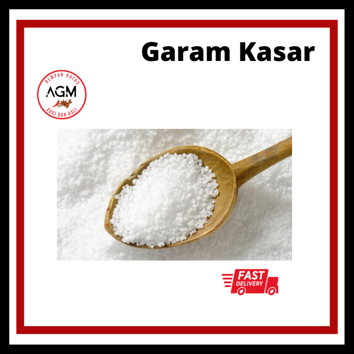 Agm Garam Kasar Coarse Salt Ready Stock 250g 500g 1kg Lazada 8888