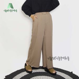 CELANA KULOT JASMINE / Celana kulot wanita panjang wanita  bahan RAMI / LINEN mode BY TOKO ANFASHA