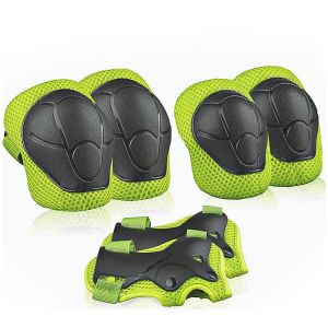 XGA38 Outdoor Sports Skating Safety Safety Brace Cycling Sports Kits Protection Pads Kids Knee Pads Set Protective Gears Set Elbow Pads Wrist Guards