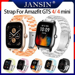สาย For Amazfit GTS 4 mini นาฬิกาอัจฉริยะสาย สายนาฬิกาสำรอง สีใส สายนาฬิกา For Amazfit GTS 4 อุปกรณ์เสริมสมาร์ทวอทช์ ใส สายนาฬิกา