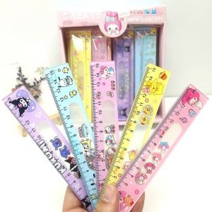 Sanrio My Little Pony Cute Ruler 15cm Cartoon Hello Kitty Kuromi Cinnamoroll Student Measure Tool School Supplies